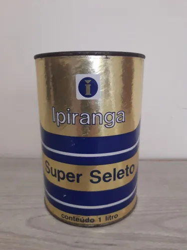 Antiga Lata Óleo Motor Ipiranga Super