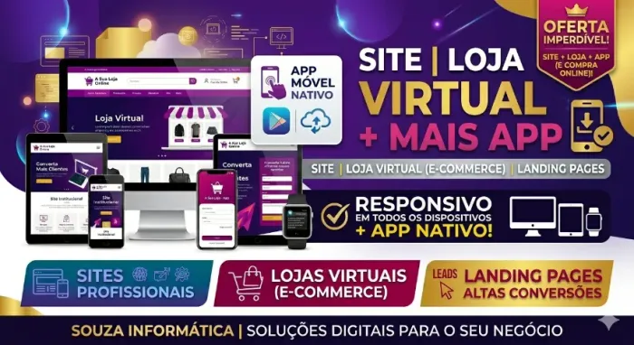 Site | Loja virtual + mais app