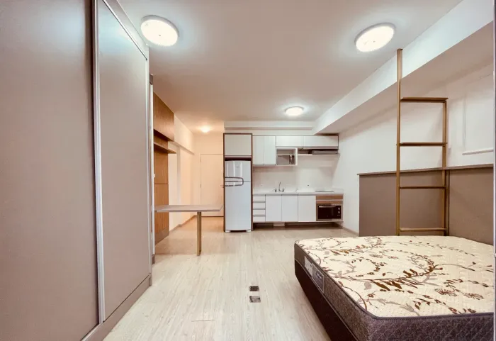 Apartamento mid home, studio, 33 m° privativos, totalmente mobiliado