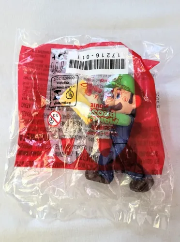 Boneco Luigi Com Lanterna Super Mario Bros O Filme - McLanche Feliz (Lacrado)