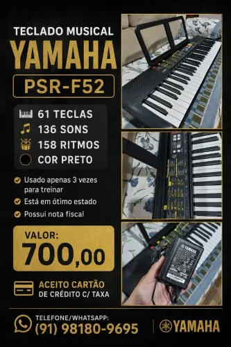 Teclado Musical Yamaha Psr-f52