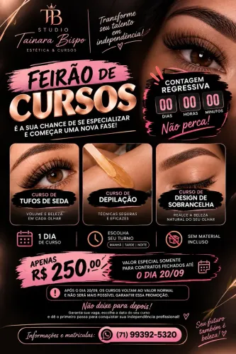 FEIRÃO DE CURSOS - STUDIO TAINARA BISPO