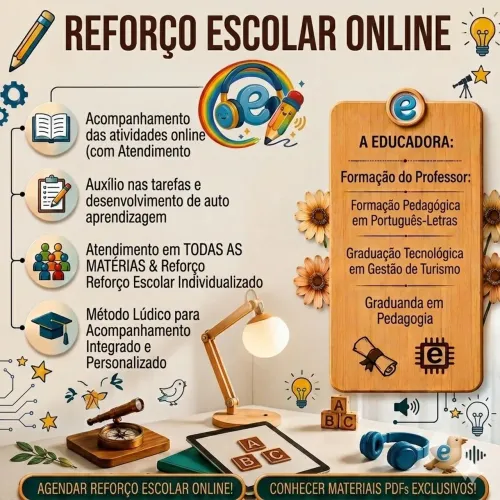 Reforço Escolar Online Personalizado - Pedagogia e Lúdico
