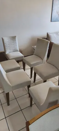 Conjuto de 6(seis) cadeiras para mesa de jantar