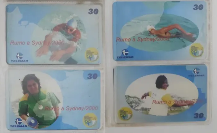 Série Gigantes Paraolímpicos - Coleção Completa com 4 Cartões Telefônicos
