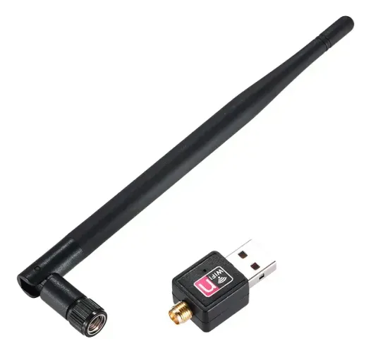 Adaptador Wi-Fi USB Rasptech AL-C818 c/ Antena Externa 2.4GHz 1800Mbps