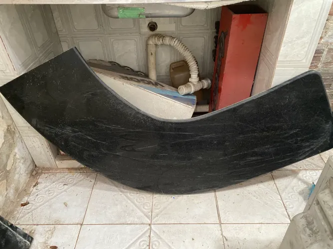 Pedra de mármore granito preto balcão ou pra cozinha americana
