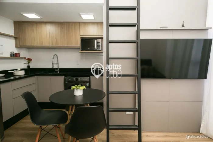Studio duplex mobiliado para locação, Ecoville, Curitiba, PR