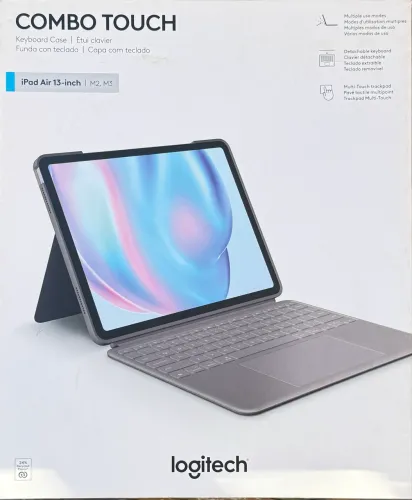 Capa Teclado NOVA com trackpad para iPad Air 13? (M2 e M3) Combo Touch Logitech