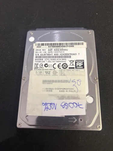 Disco 700gb Toshiba 2,5 Polegadas pra note