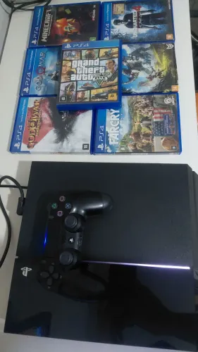 PLAYSTATION 4 FAT 500GB + 7 JOGOS!!!