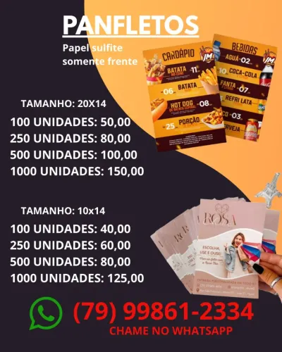 Panfletos para seu negócio 