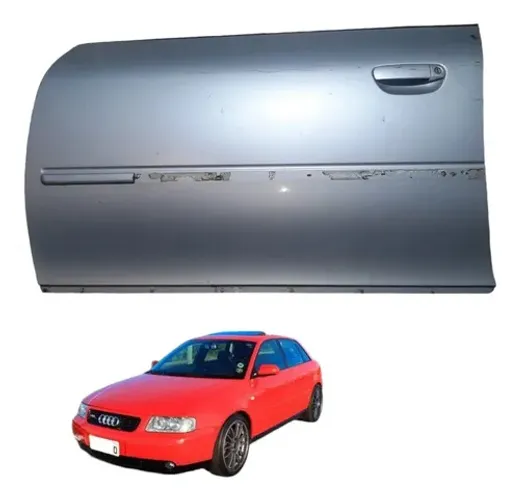 Porta Dianteira Esquerda Audi  A3 1999 A 2005  Dianteira Esquerdo Prateado