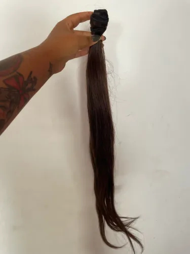 Cabelo humano 180g 80 cm