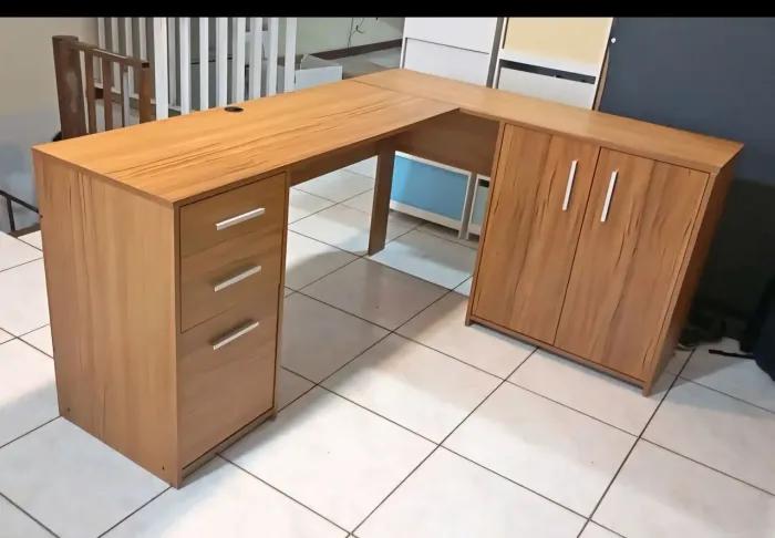 ESCRIVANINHA MESA EM L NOVO - ENTREGAMOS