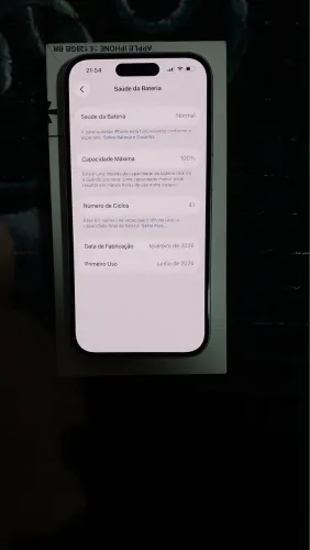 Vendo iPhone 16 128gb impecável.