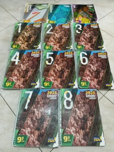 Livro - Sistema Etapas Ensino Fundamental 9 Ano 2025 