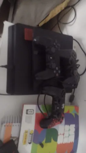PS3 Slim Completo + 2 Controles + Kit PS Move (Câmera + Controle) + Jogos Físicos