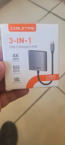 PRODUTO ORIGINAL hub 3x1 4k30hz