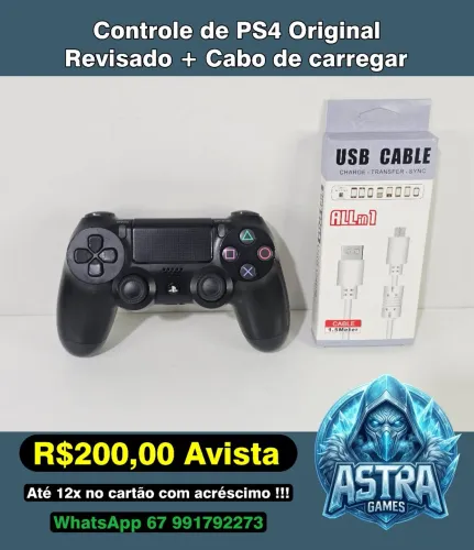Controle de PS4 Original + Cabo !!!