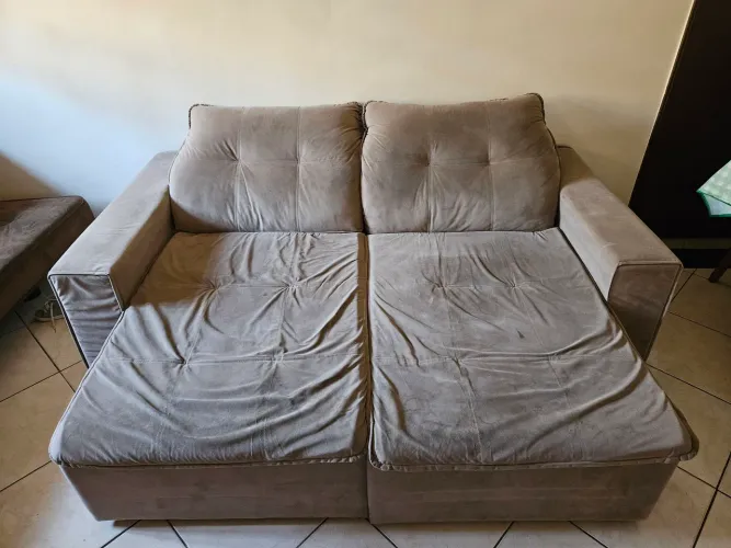 Sofá retrátil e reclinável 2 lugares 2m
