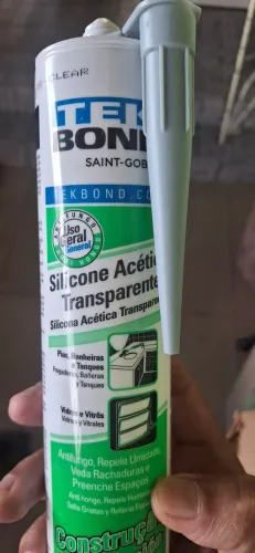 Vendo tek bond, silicone acético transparente