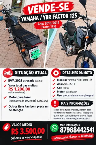 Vende-se factor 125