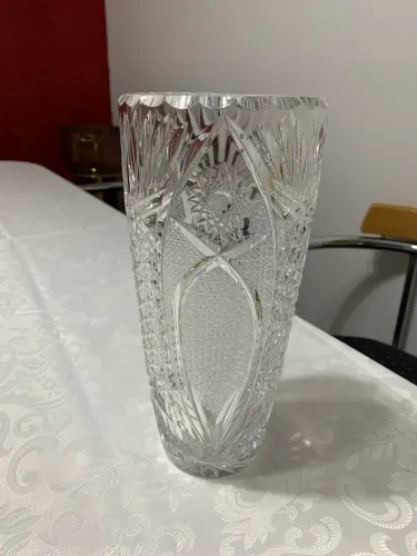 Vaso cristal lapidado