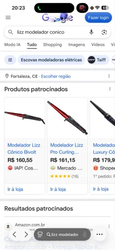 Babyliss Lizz Professional Curling Cônico Bivolt Vermelho