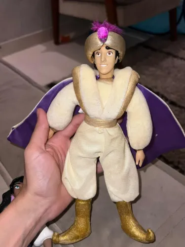 Casal Jasmine e Aladin anos 90 bonecos