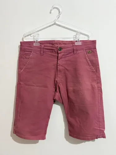 Bermuda Jeans Poggio Vinho Tam 40 - Masculina Casual