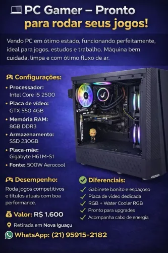 Computador I5 só pegar e usar