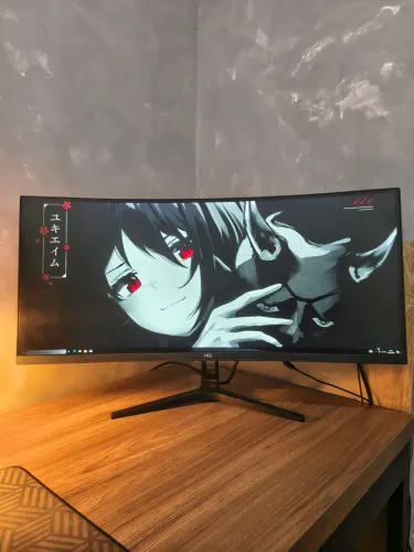 Monitor HQ 34" Curvo Ultrawide 165Hz | Defeito no LED | Aceito Cartão | OLX Pay