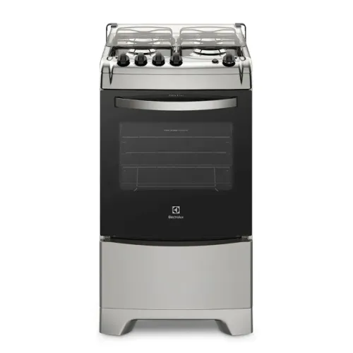 Fogão 4 Bocas Electrolux Prata com Vidro Interno Removível (52LXS)