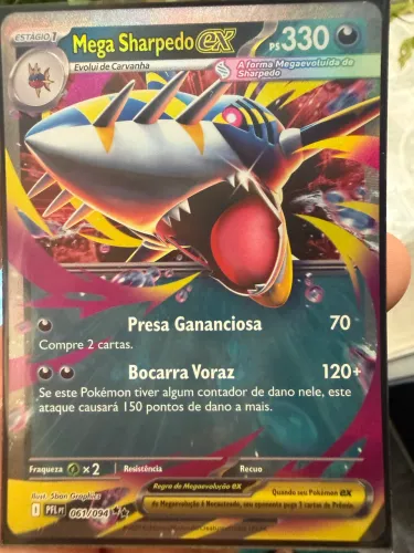 Cartas Pokémon TCG - Mega Sharpedo EX 061/094 + Rotom EX 029/094