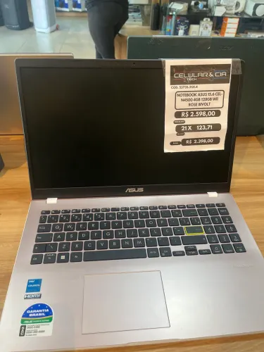 Notebook asus 15,6 celN4500