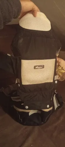 Canguru Ergonômico Aixintu For Baby 3 em 1 com Assento de Apoio - Preto
