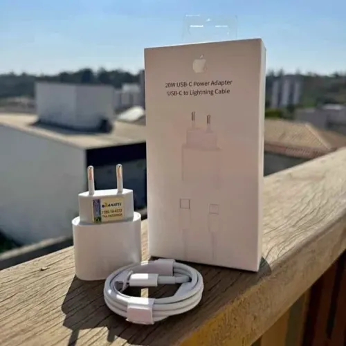 Kit Carregador iPhone 20W - Completo + Carga Rápida 