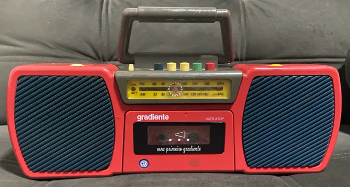 Rádio Toca fitas k7 tape deck meu primeiro gradiente DEFEITO