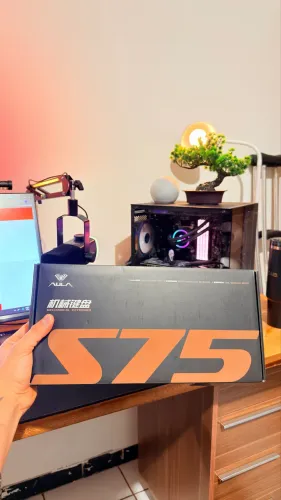 Teclado AULA S75 Pro (Tela TFT / RGB) - Novo na Caixa