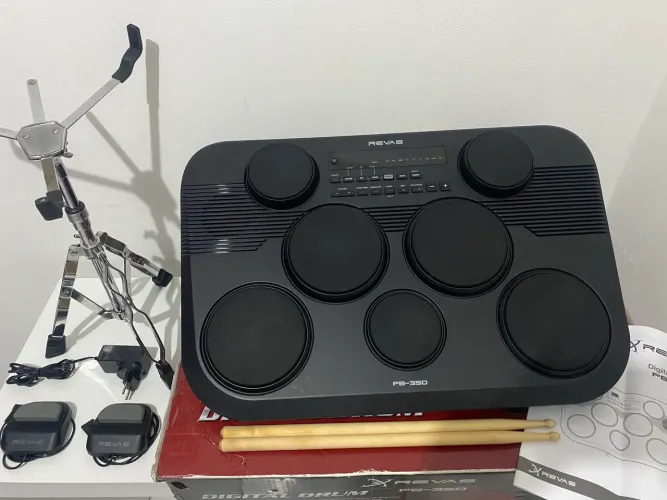 Bateria eletrônica Revas Pb350 - Na caixa