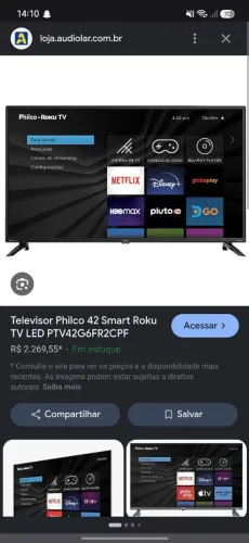 Tv Smart Roku Philco