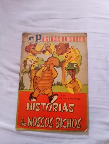 ÁLBUM DE FIGURINHAS HISTÓRIAS DE NOSSOS BICHOS COMPLETO ANOS 60
