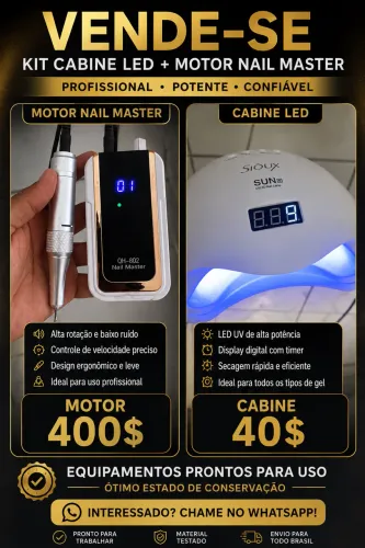 Kit unha em gel