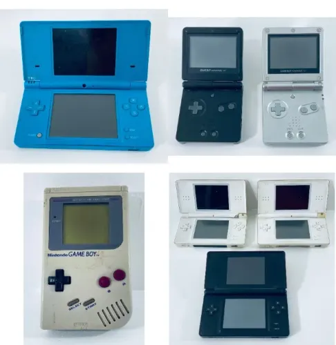 Lote de videogames portáteis antigos