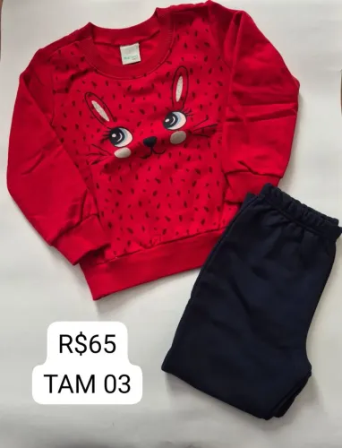 Conjunto moleton Brandili flanelado