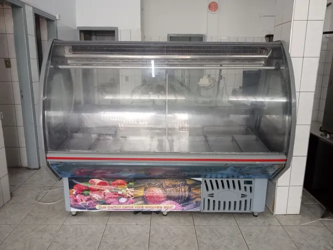 Balcão expositor para carnes , em excelente estado