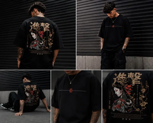 Camiseta Oversized Streetwear Gueixa