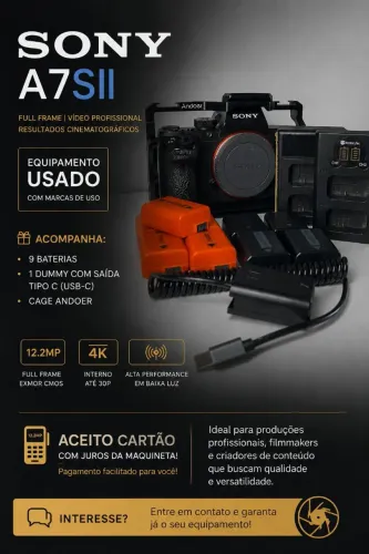 Câmera Sony A7SII