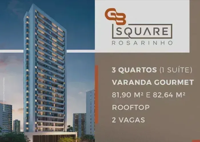 (MLM) Square Rosarinho | 2 varadas, sendo 1 Gourmet | Gabriel Bacelar | 82m | No Rosarinho